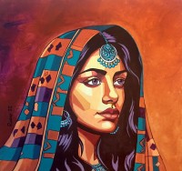 Raees, 18 x 18 Inch, Acrylic On Canvas, Figurative Painting, AC-RAES-002